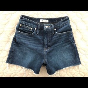 Madewell Curvy High-Rise Denim Shorts
